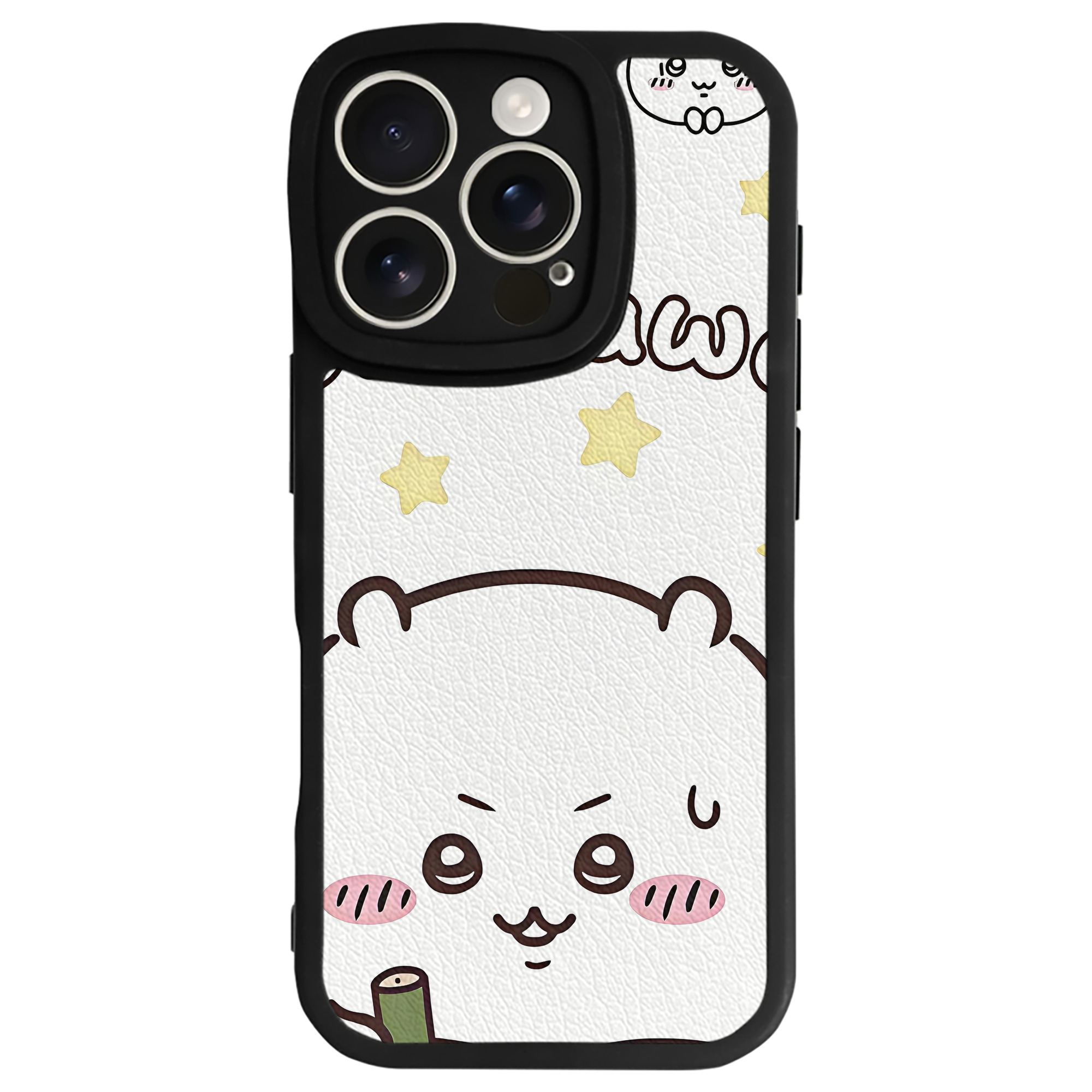 （画像用） ちいかわ Chii-kawa 【iPhone 16シリーズ対応】シリコンスマホケース（レザー調） 材質：シリコン